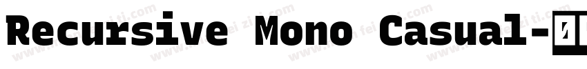 Recursive Mono Casual字体转换